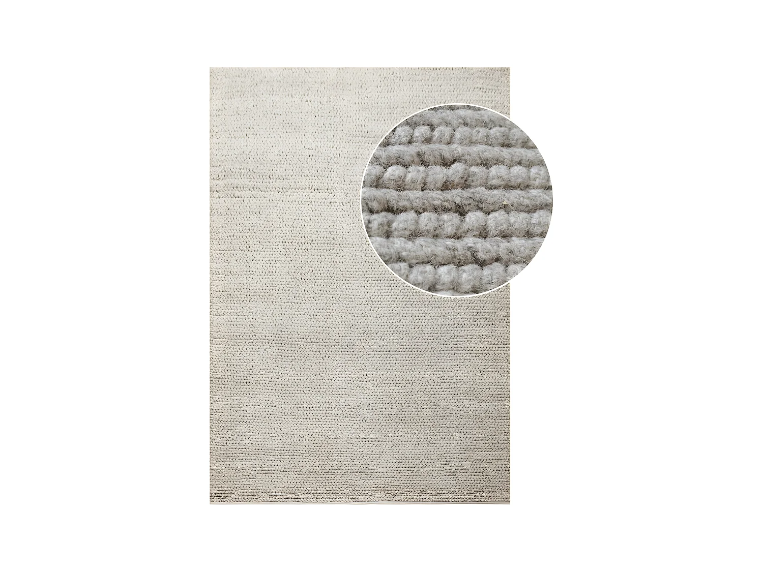 Rechthoekig Tapijt Mandi, Grijs, 230x160x1 cm, EPIKASA