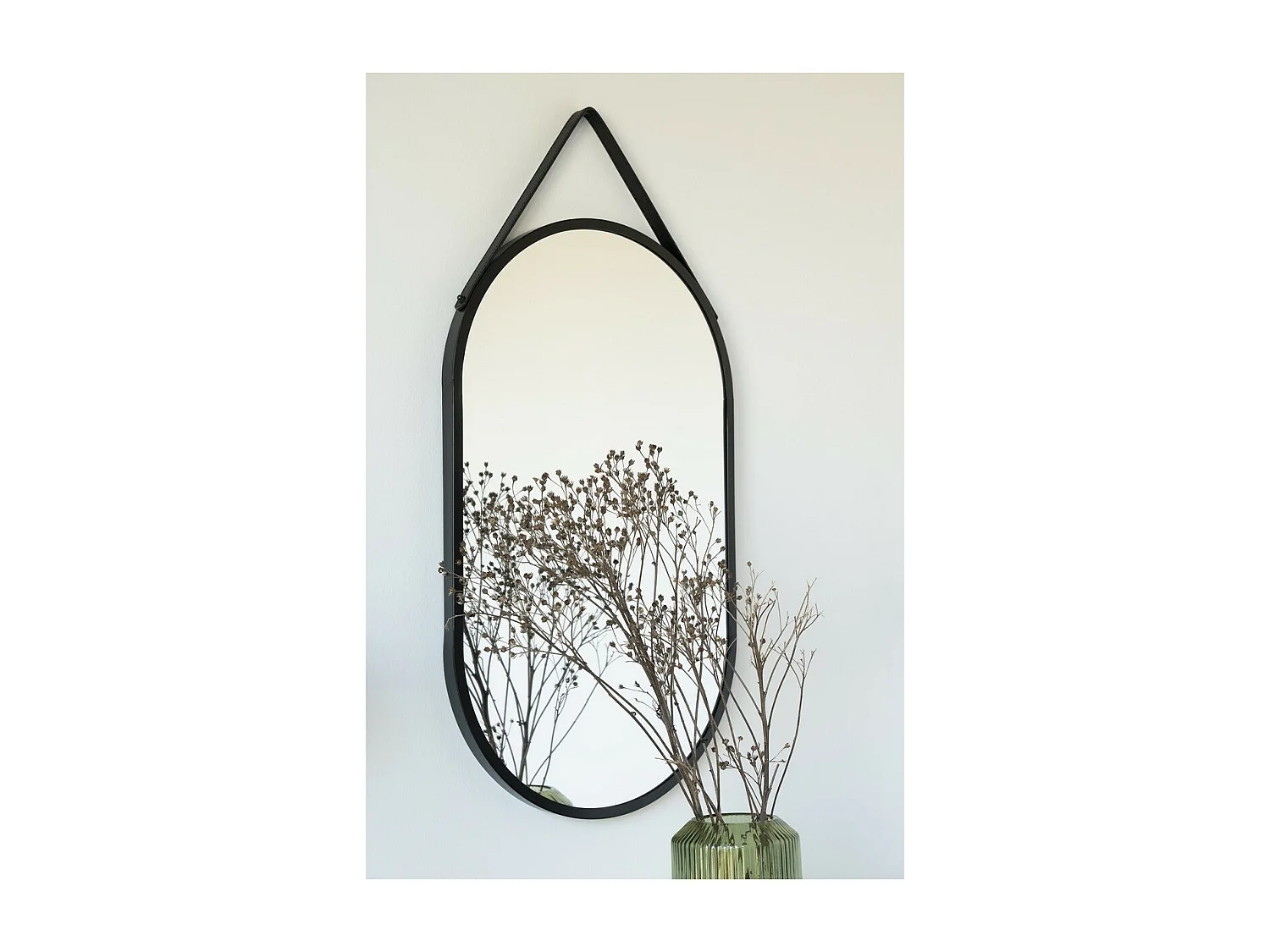 Miroir avec Cadre Trapani, Argent, 2x35x60 cm, EPIKASA