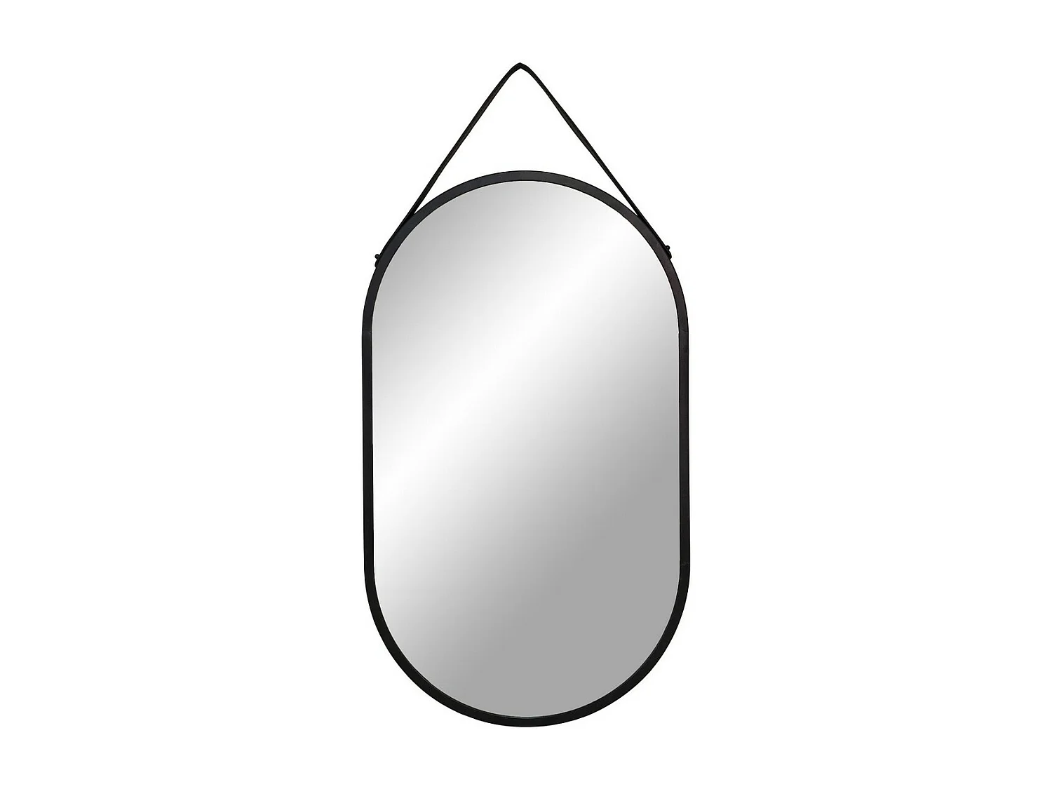 Miroir avec Cadre Trapani, Argent, 2x35x60 cm, Seven Design