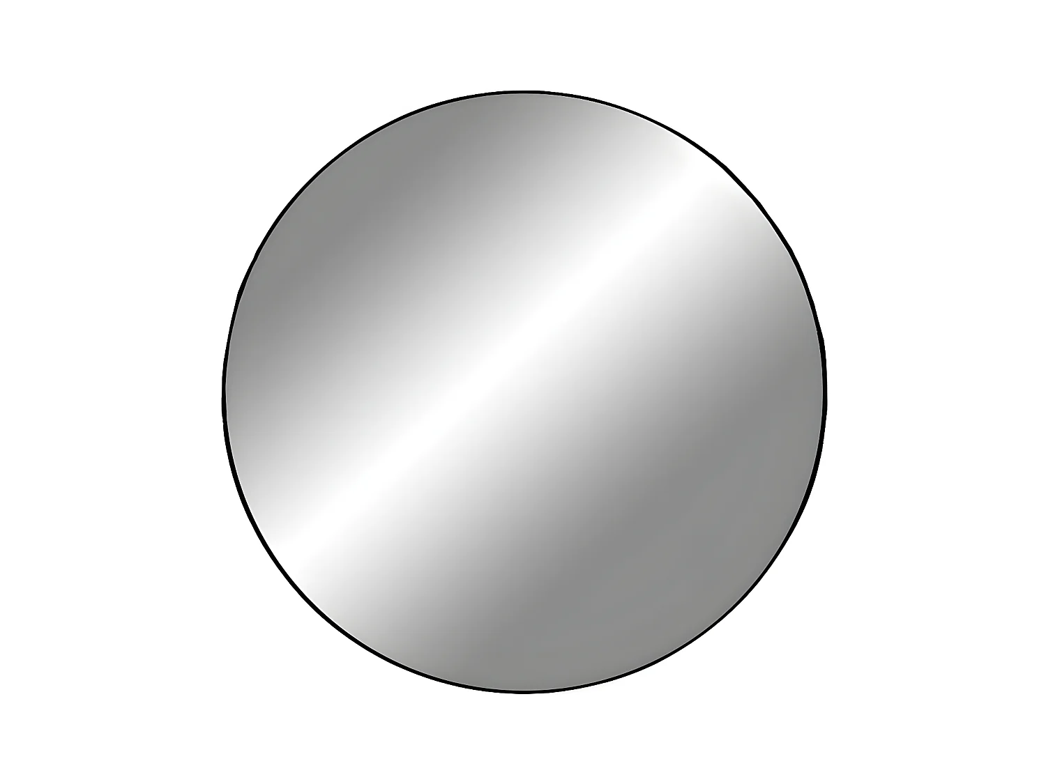 Ingelijste Spiegel Jersey, Zilver, 40x40x0,5 cm, EPIKASA