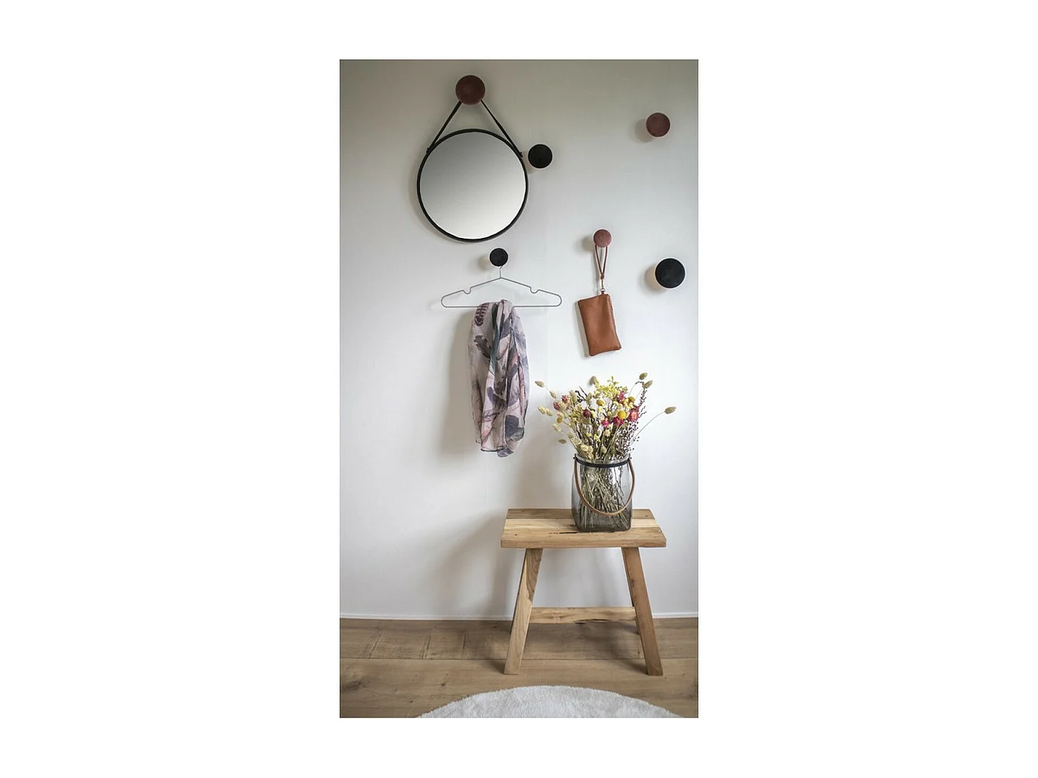 Miroir avec Cadre Trapani, Argent, 2x38x38 cm, EPIKASA