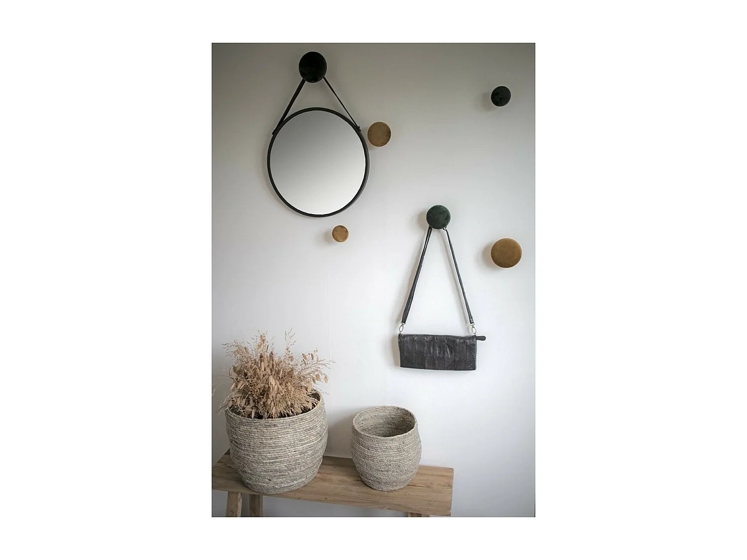 Miroir avec Cadre Trapani, Argent, 2x38x38 cm, EPIKASA