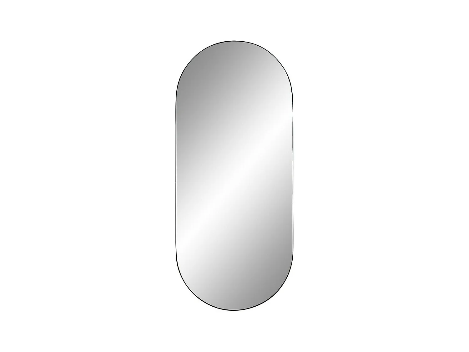 Miroir avec Cadre Jersey, Argent, 35x80x0,5 cm, EPIKASA