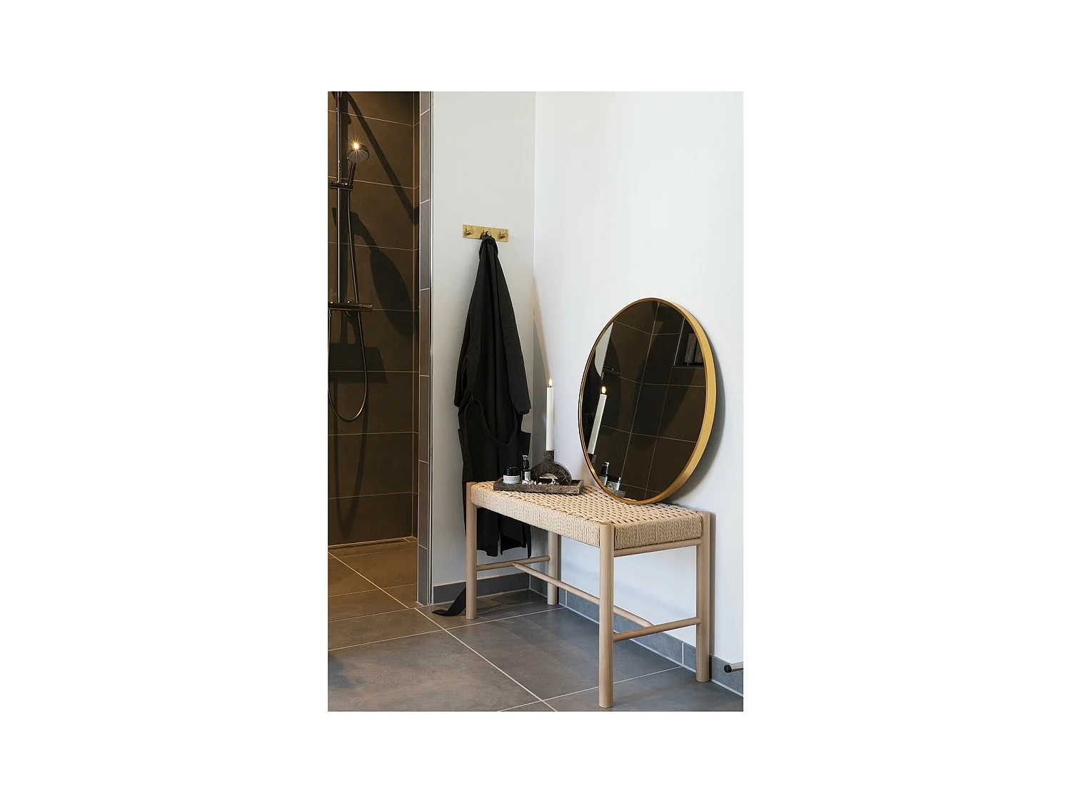 Miroir avec Cadre Madrid, Argent, 3x60x60 cm, EPIKASA