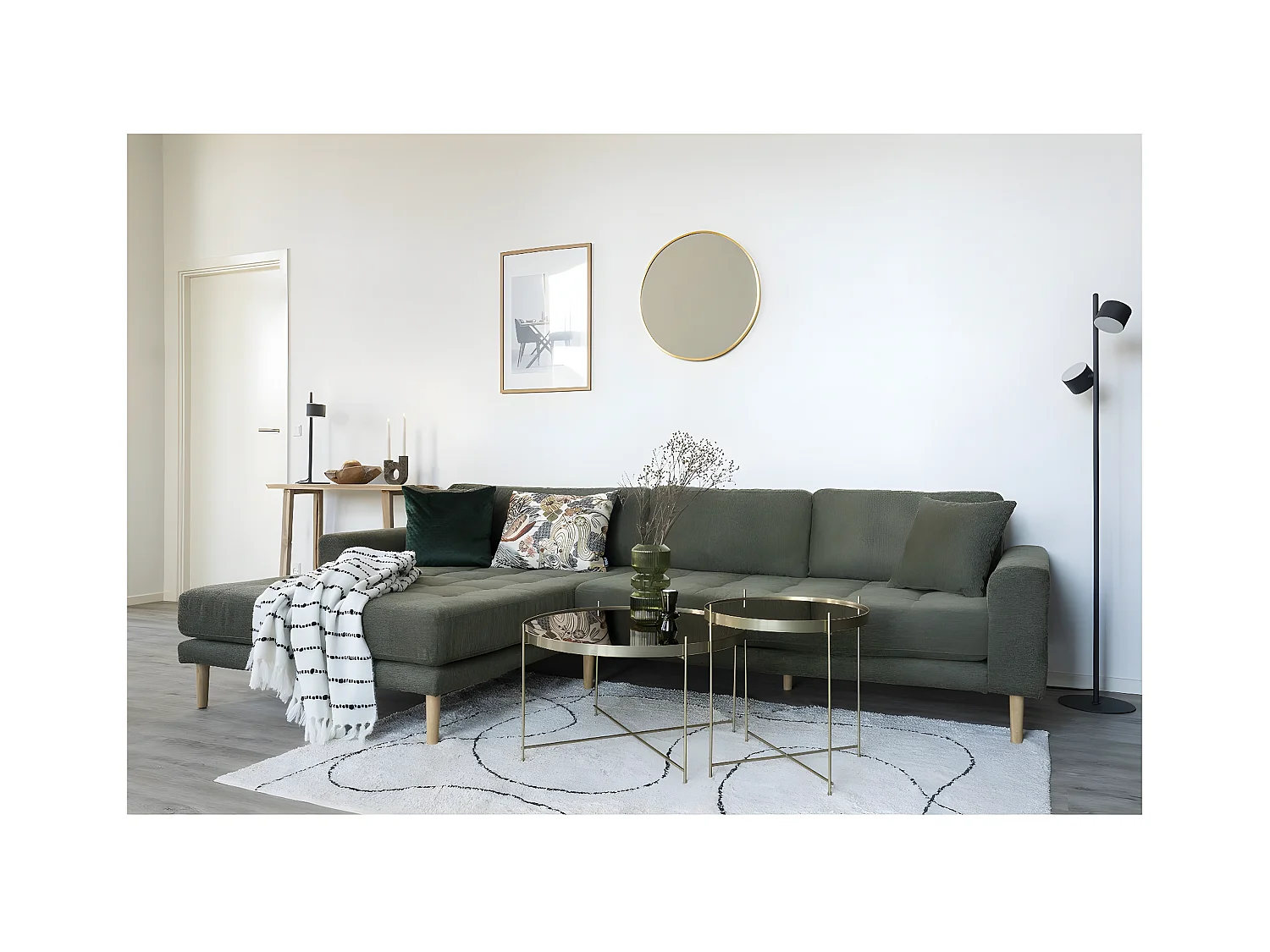 Miroir avec Cadre Madrid, Argent, 3x60x60 cm, EPIKASA