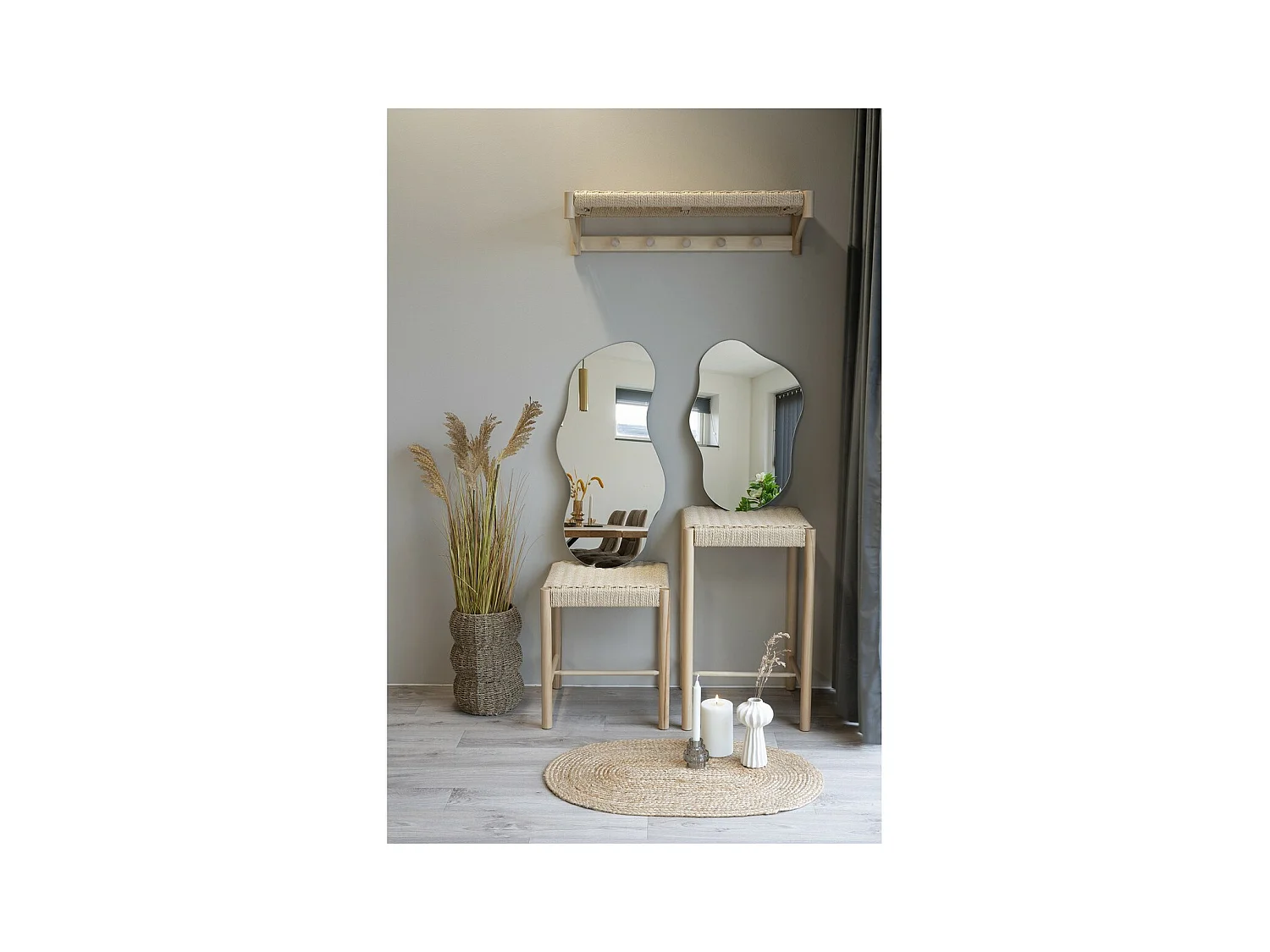 Specchio senza Cornice Palermo, Argento, 0,5x40x60 cm, Epikasa