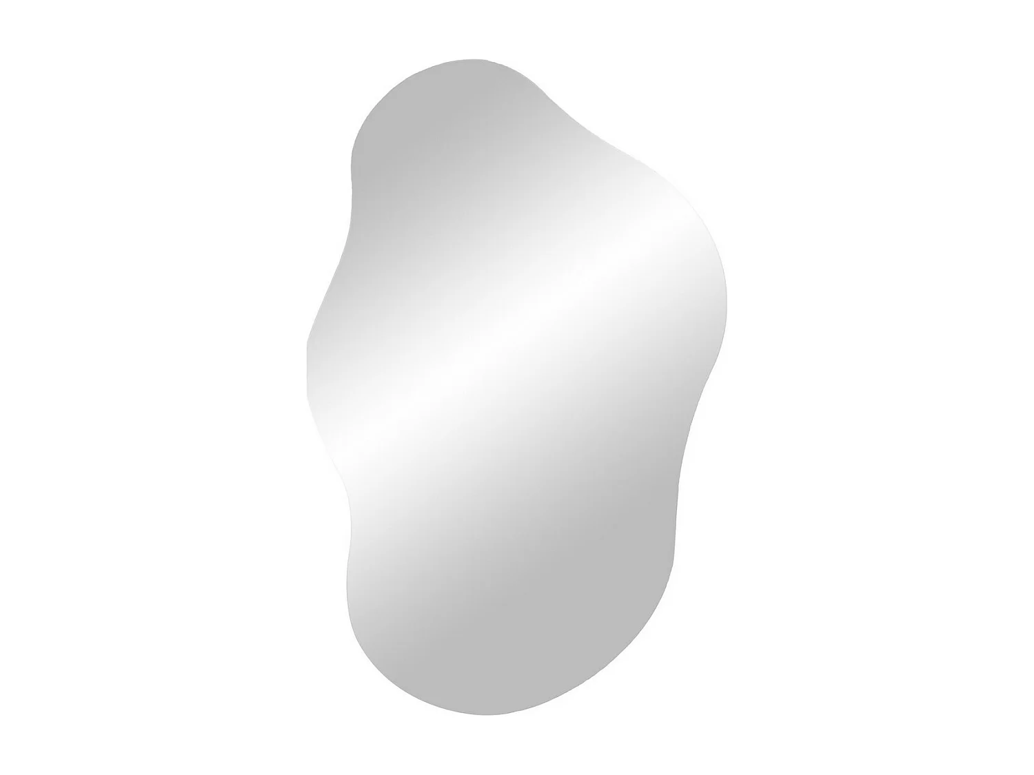 Miroir sans Cadre Palermo, Argent, 0,5x40x60 cm, Seven Design