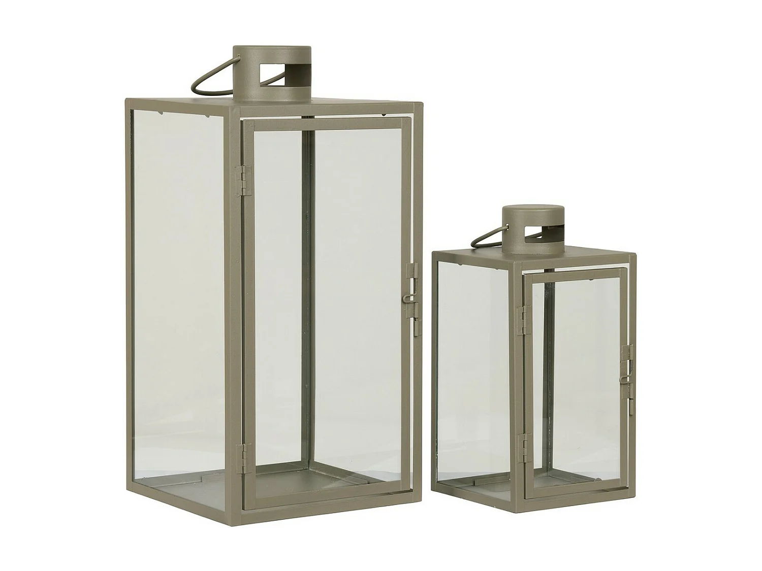 Lanterne Décorative d'Extérieur  Corfu, Argent, 19,5x19,5x40 cm, Seven Design