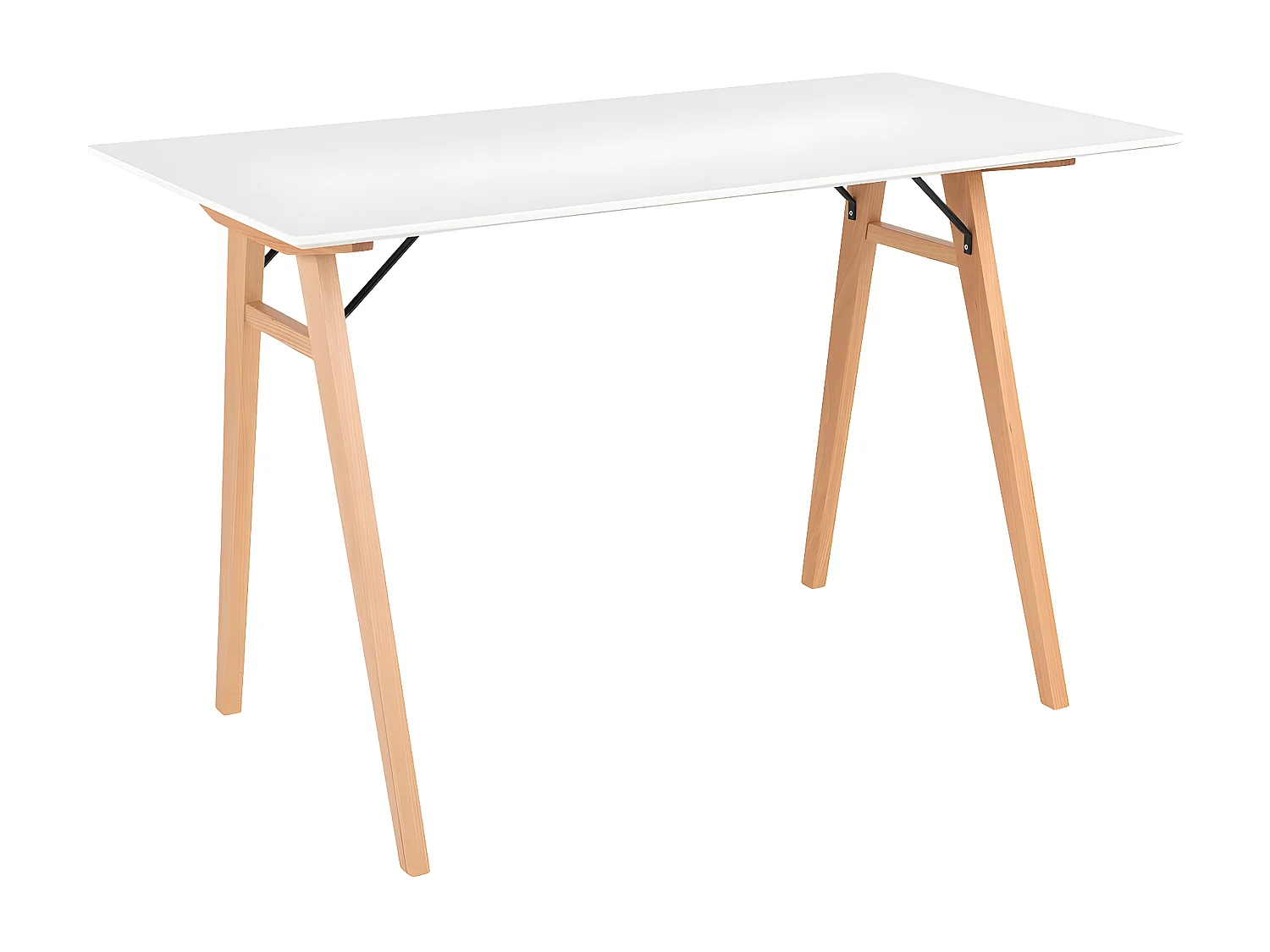 Bureau Moderne Vojens, Blanc, 60x120x75 cm, Seven Design
