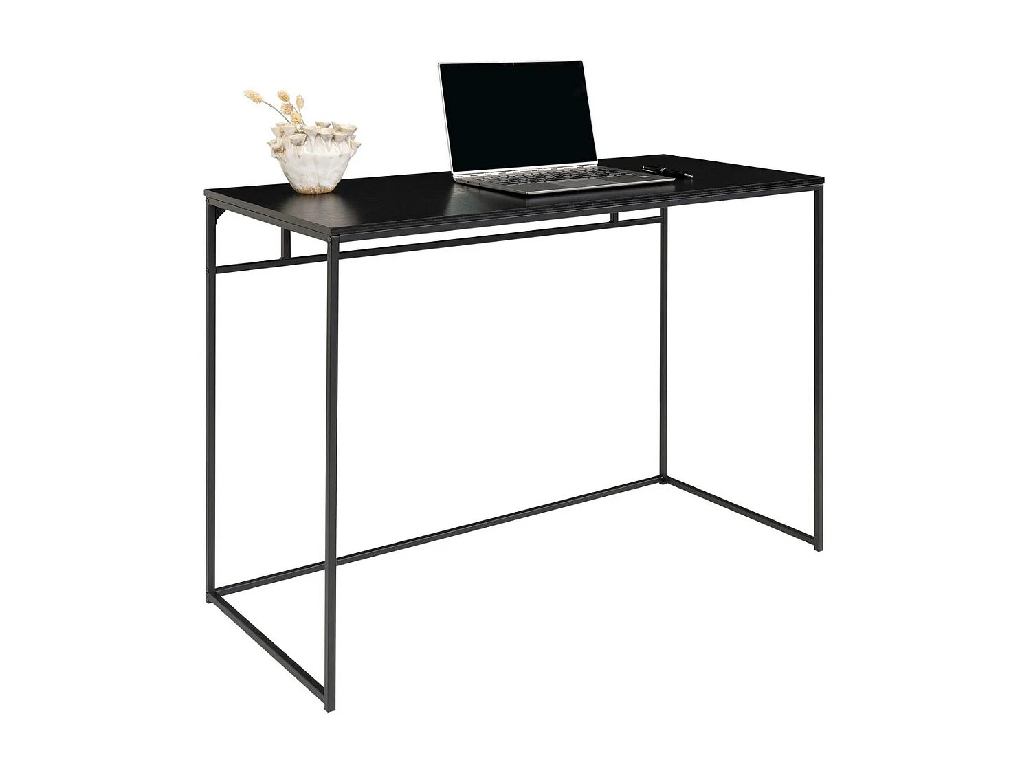 Secretária Vita, Preto, 45x100x75 cm, EPIKASA
