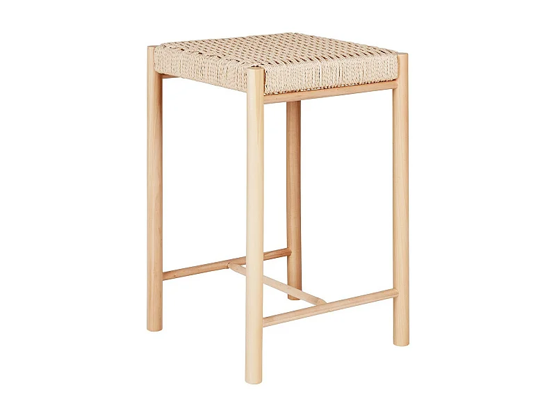 Niski Stołek Abano, Brązowy, 42x42x66,5 cm, Seven Design