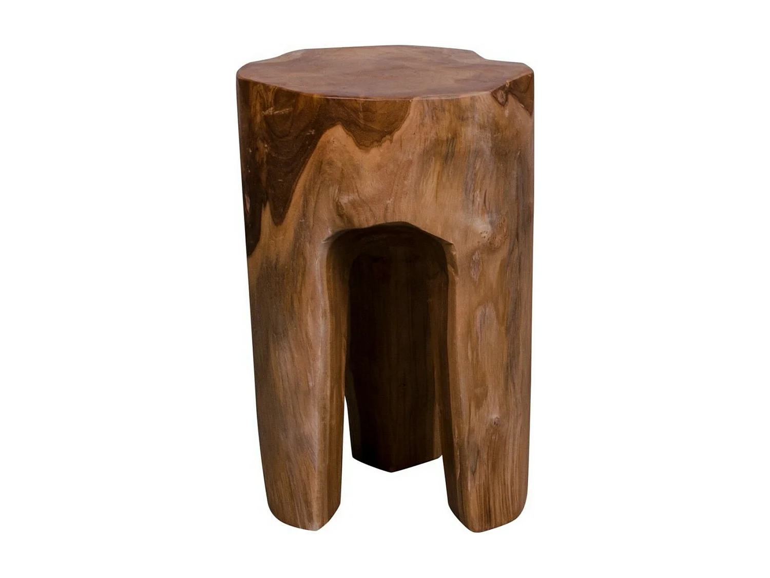 Niski Stołek Róże, Brązowy, 26x26x40 cm, Seven Design