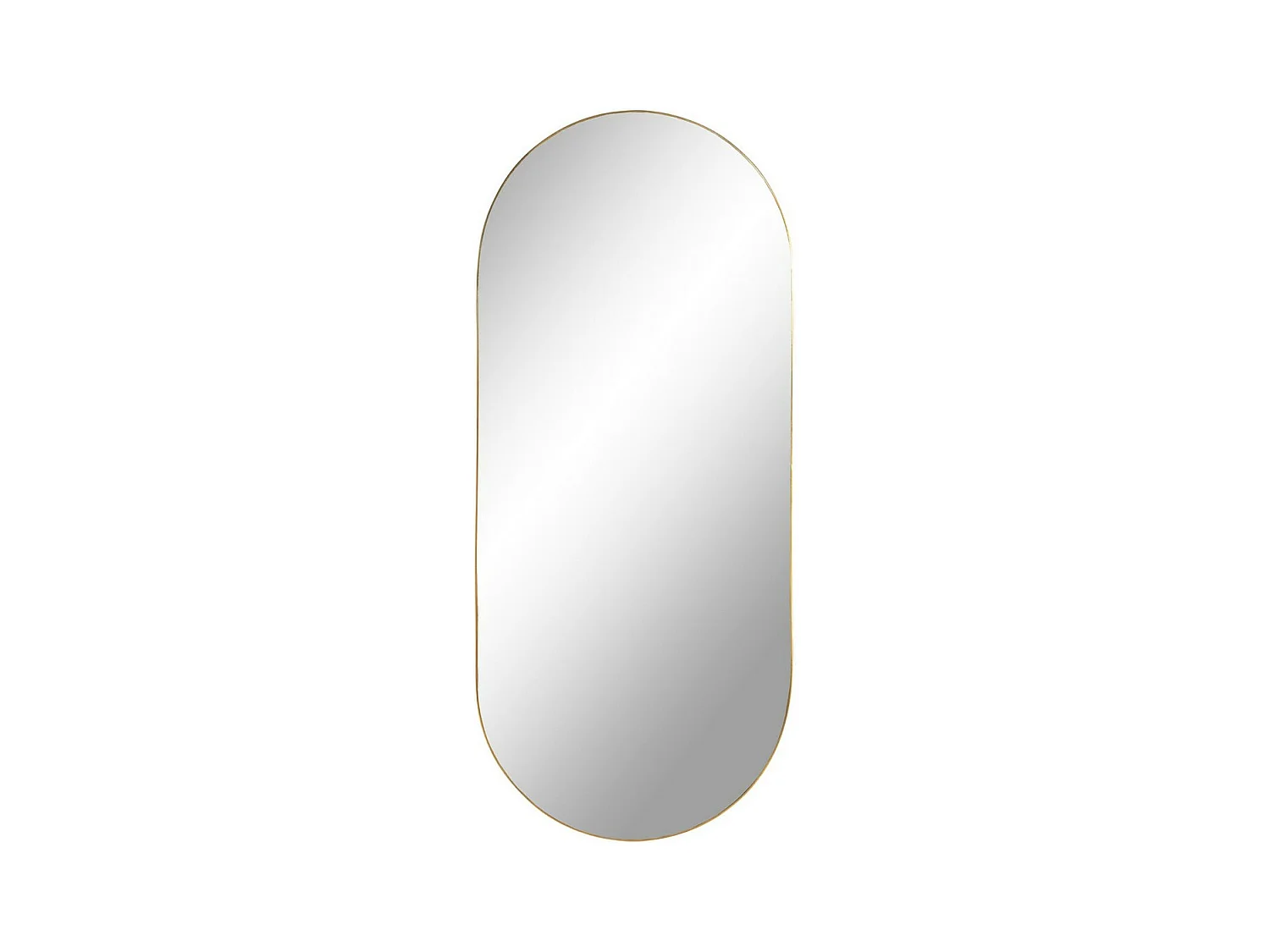 Miroir avec Cadre Jersey, Argent, 35x80x0,5 cm, EPIKASA