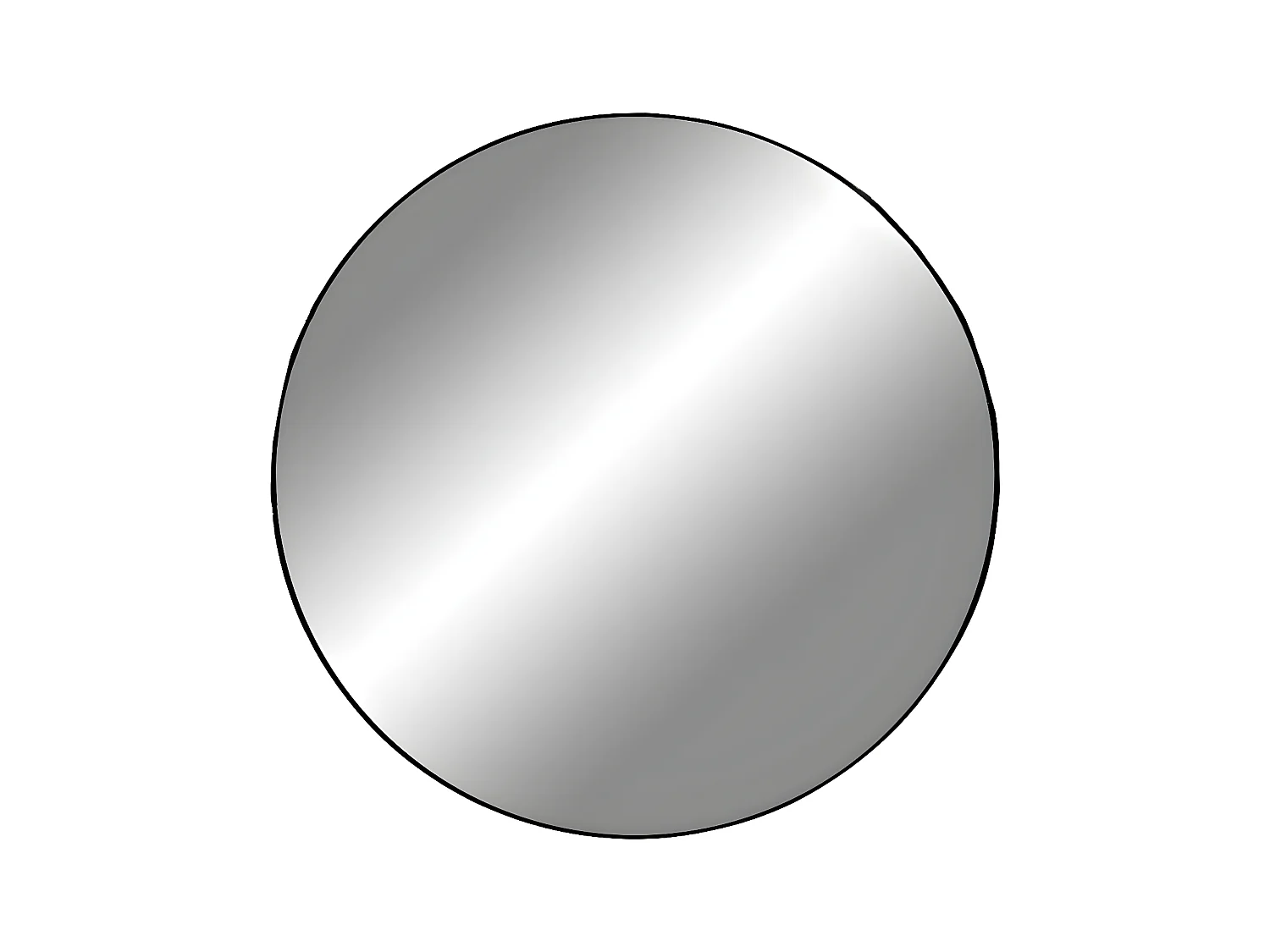 Miroir avec Cadre Jersey, Argent, 60x60x0,5 cm, EPIKASA