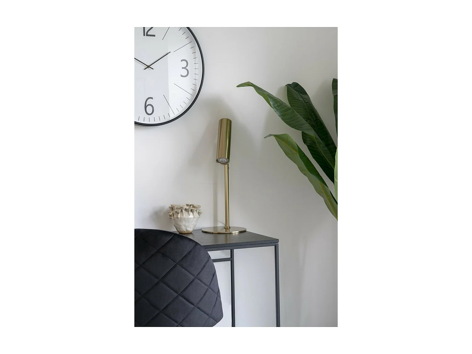 Horloge Murale Biel, Blanc, 5x51x51 cm, Seven Design