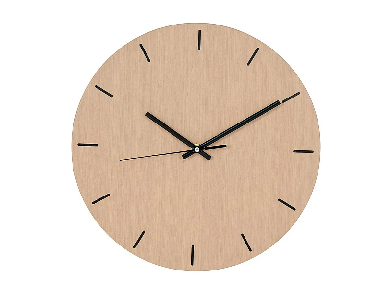 Horloge Murale Asti, Marron, 3x30x30 cm, EPIKASA
