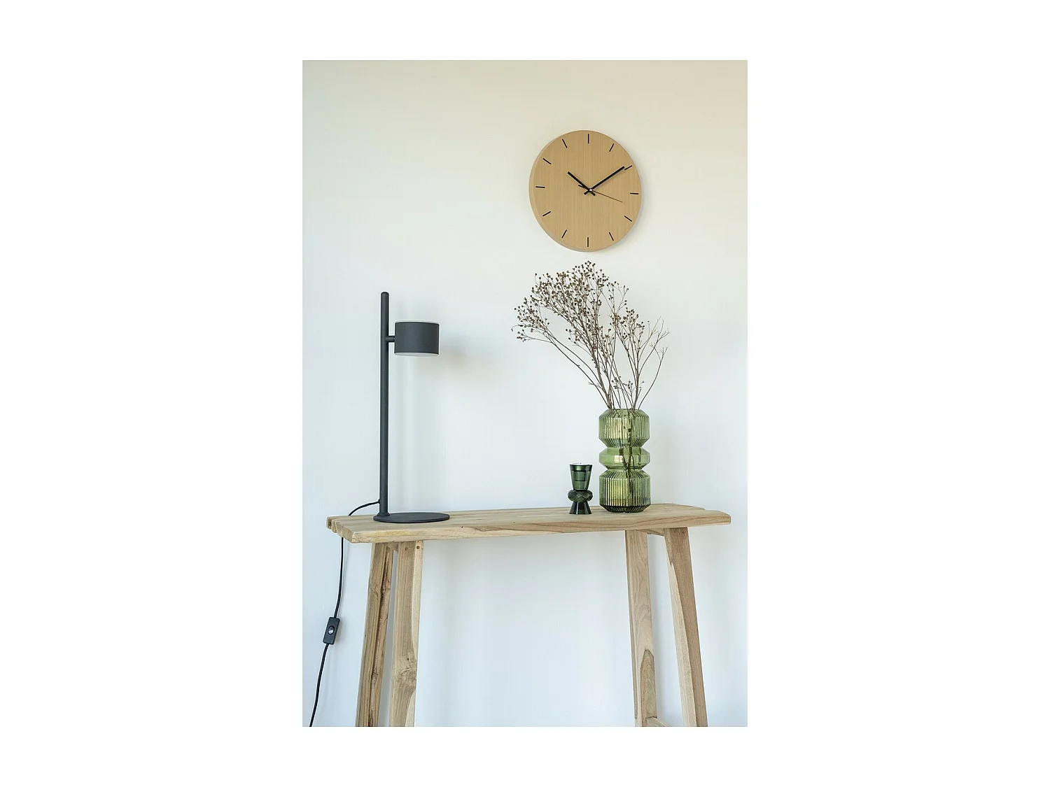 Horloge Murale Asti, Marron, 3x30x30 cm, EPIKASA