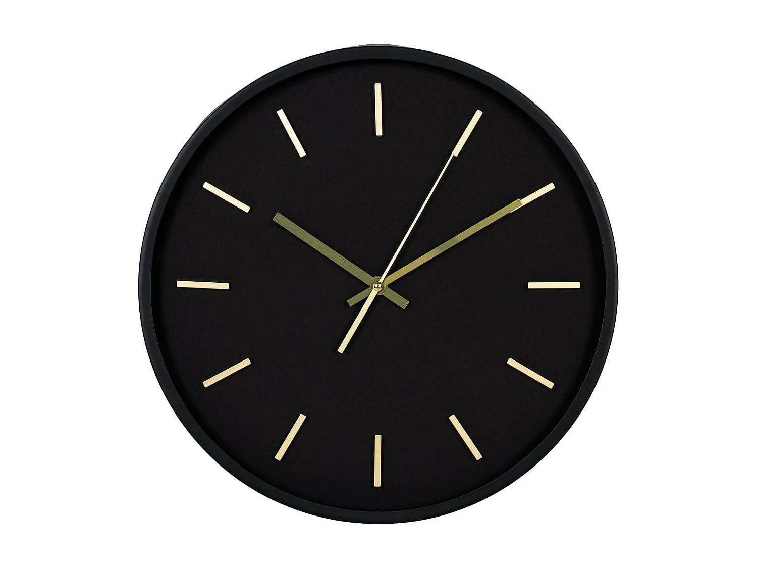 Horloge Murale Kensington, Noir, 4,5x35x35 cm, Seven Design