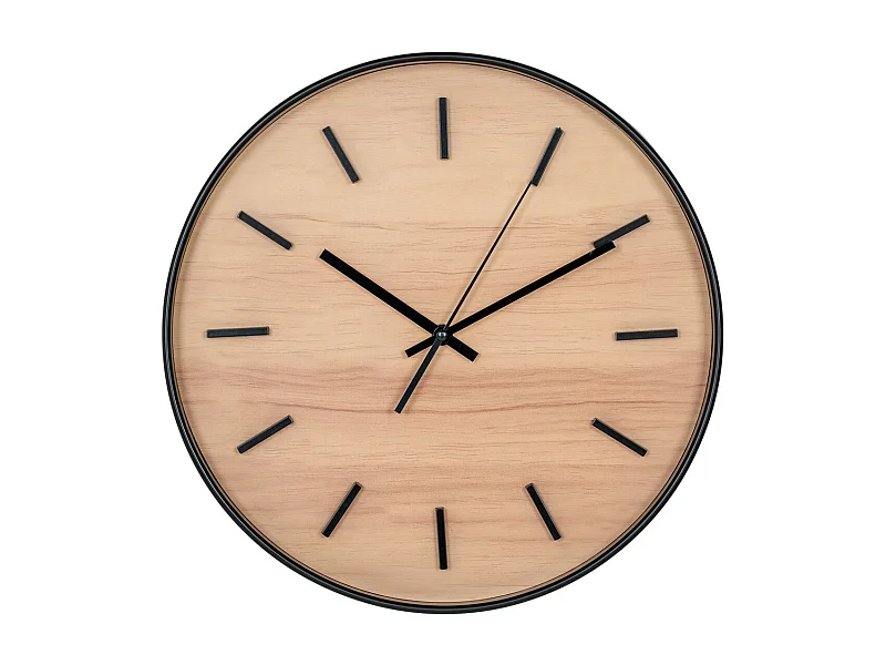 Horloge Murale Camden, Marron, 4,5x35x35 cm, EPIKASA