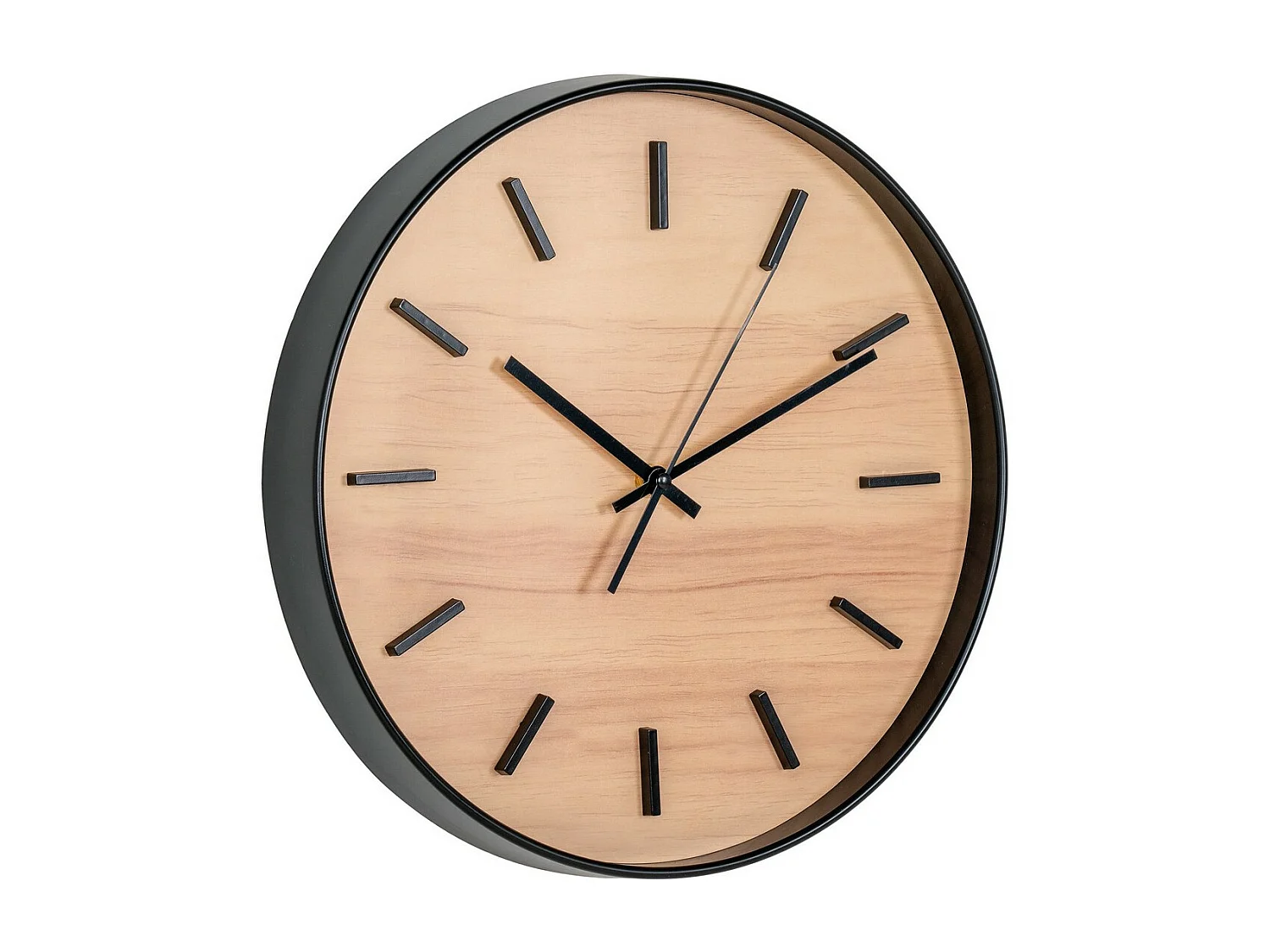 Zegar ścienny Camden, Brązowy, 4,5x35x35 cm, EPIKASA