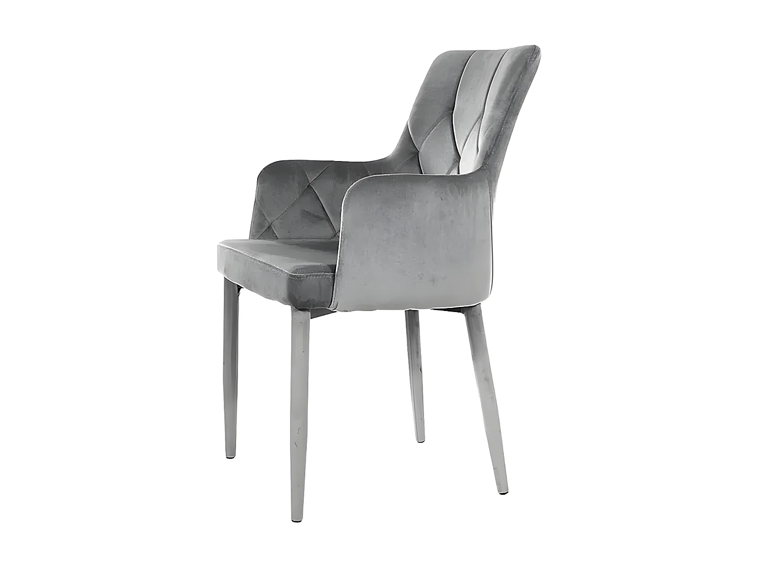 Chaise Ricardo/Tissu/Gris