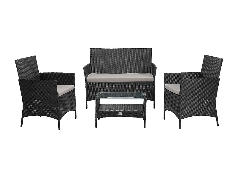 Ensemble de meubles de jardin en poly rotin