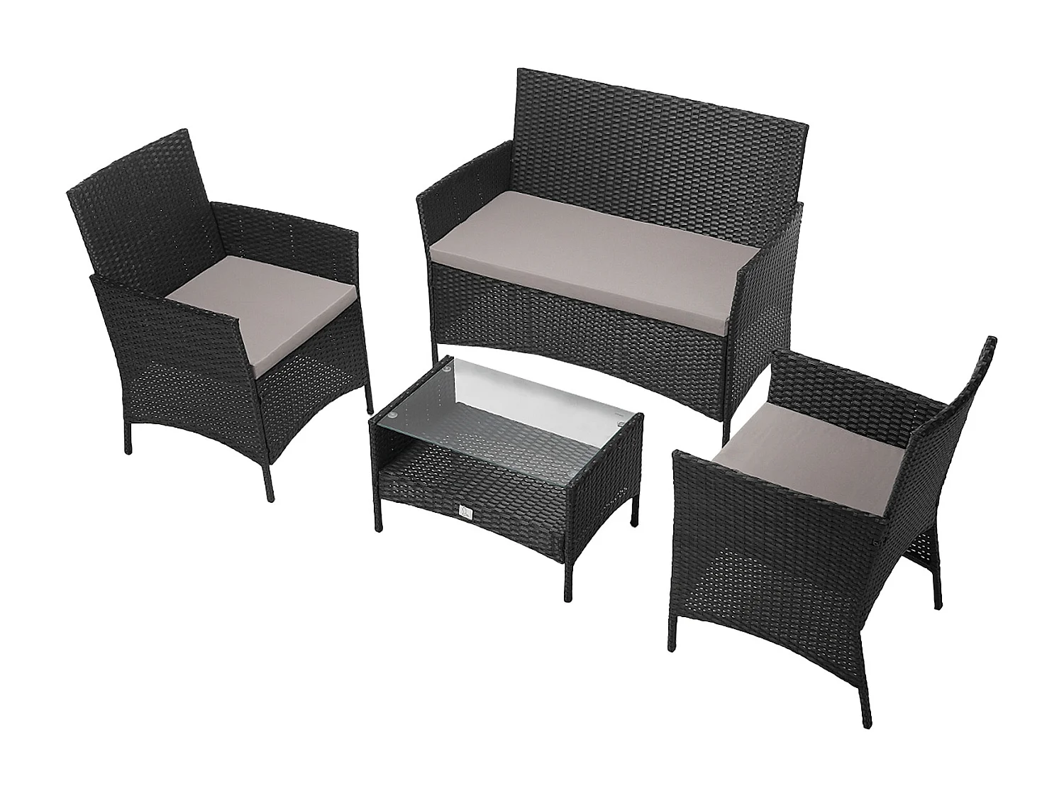 Ensemble de meubles de jardin en poly rotin