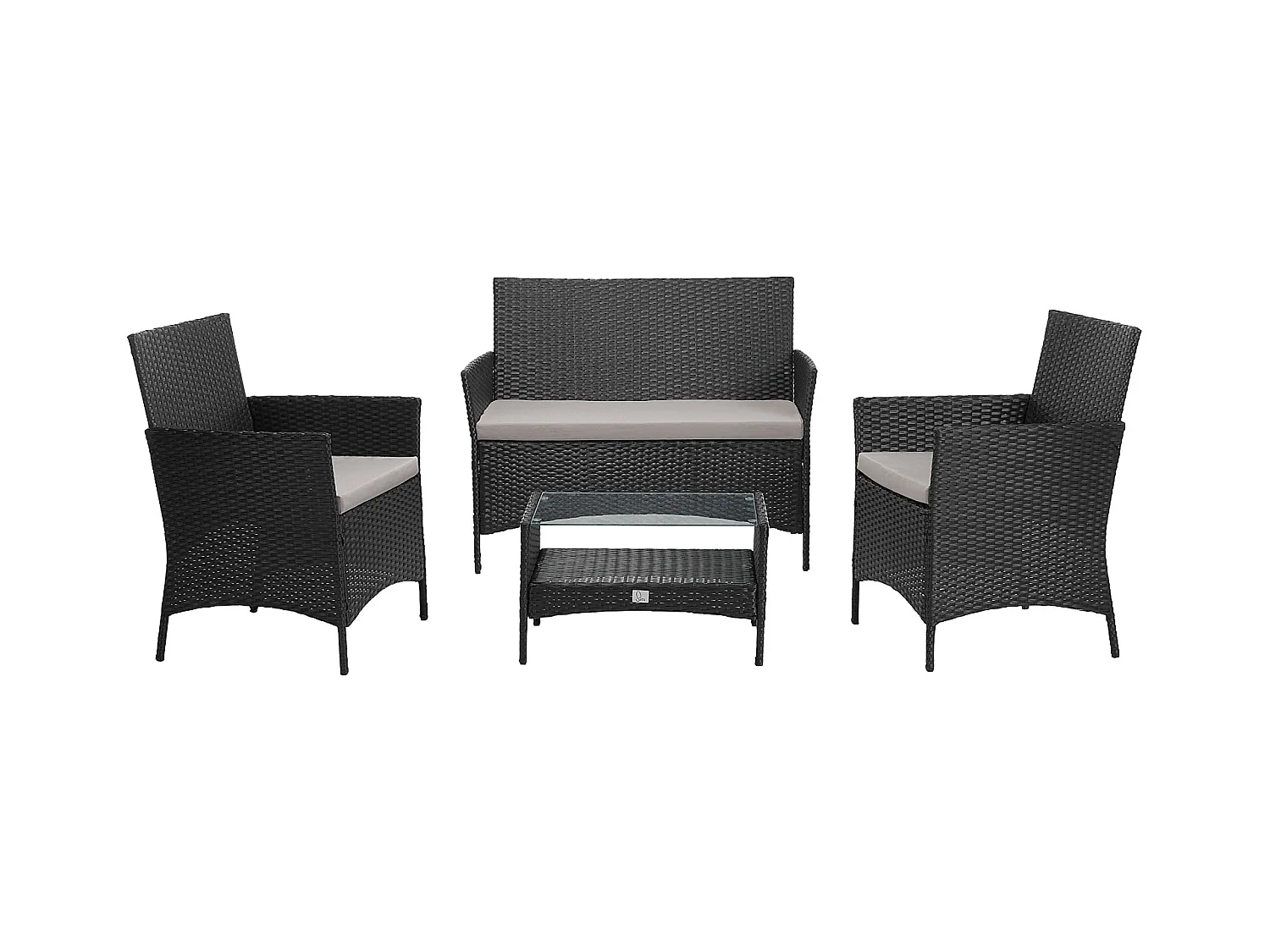 Ensemble de meubles de jardin en poly rotin