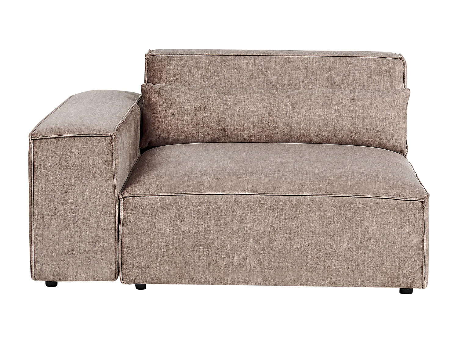 Module d\'angle HELLNAR Tissu Marron clair Côté droit