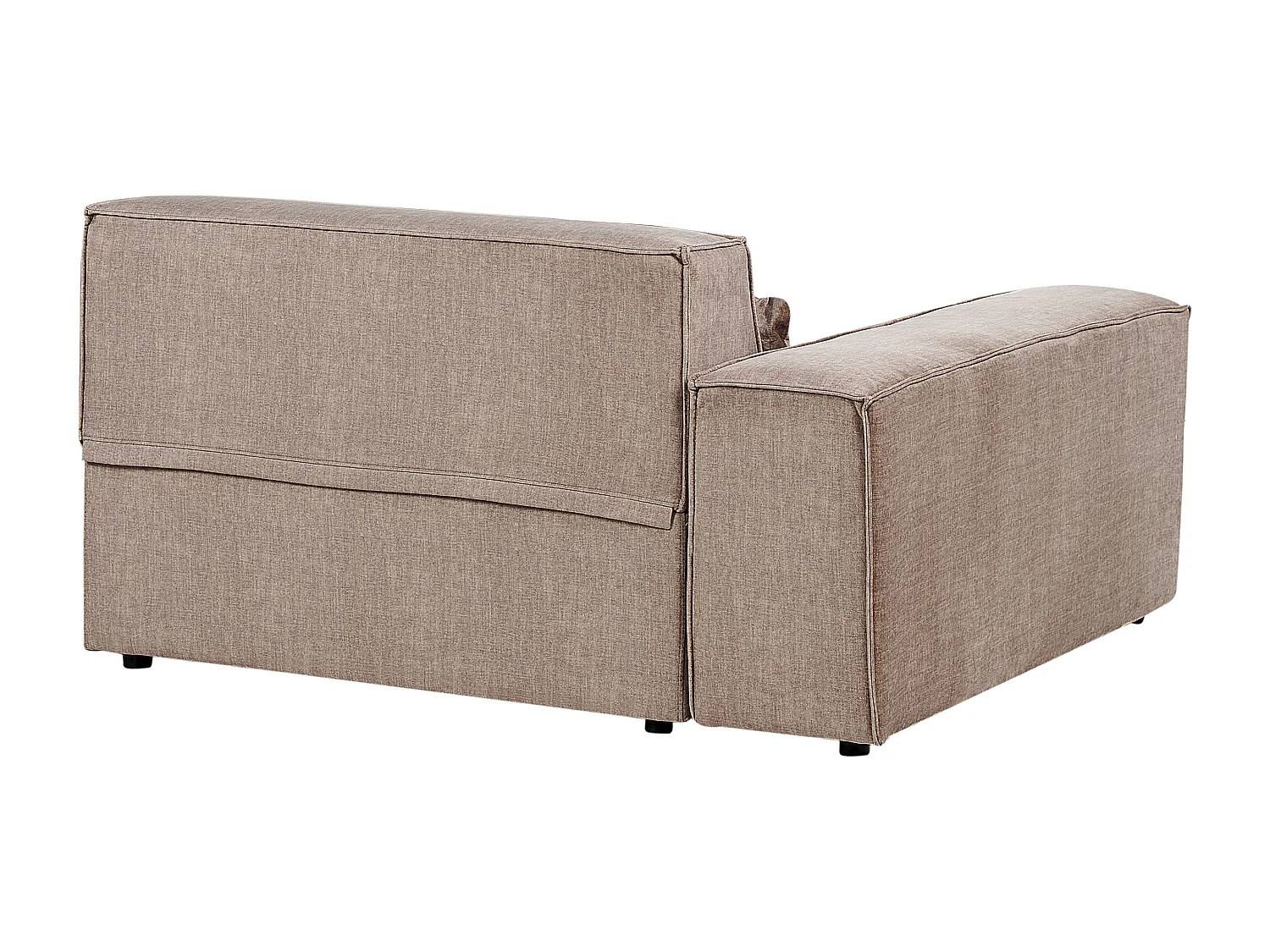 Module d\'angle HELLNAR Tissu Marron clair Côté droit