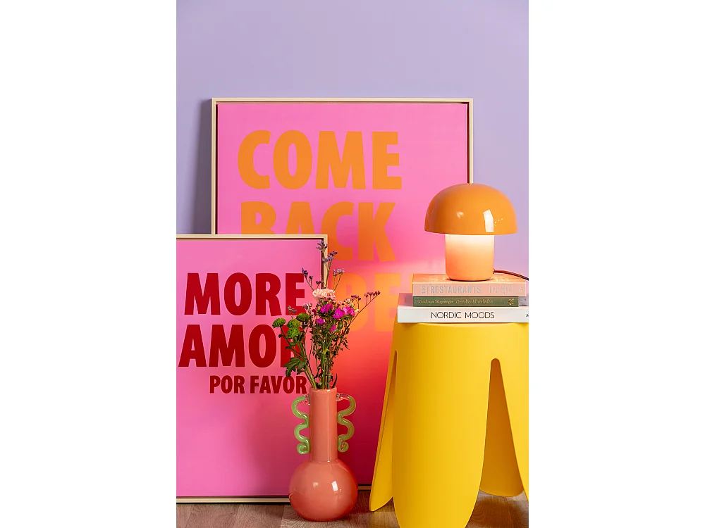 Fat Mushroom Mini - Lampe à poser champignon en métal - Orange