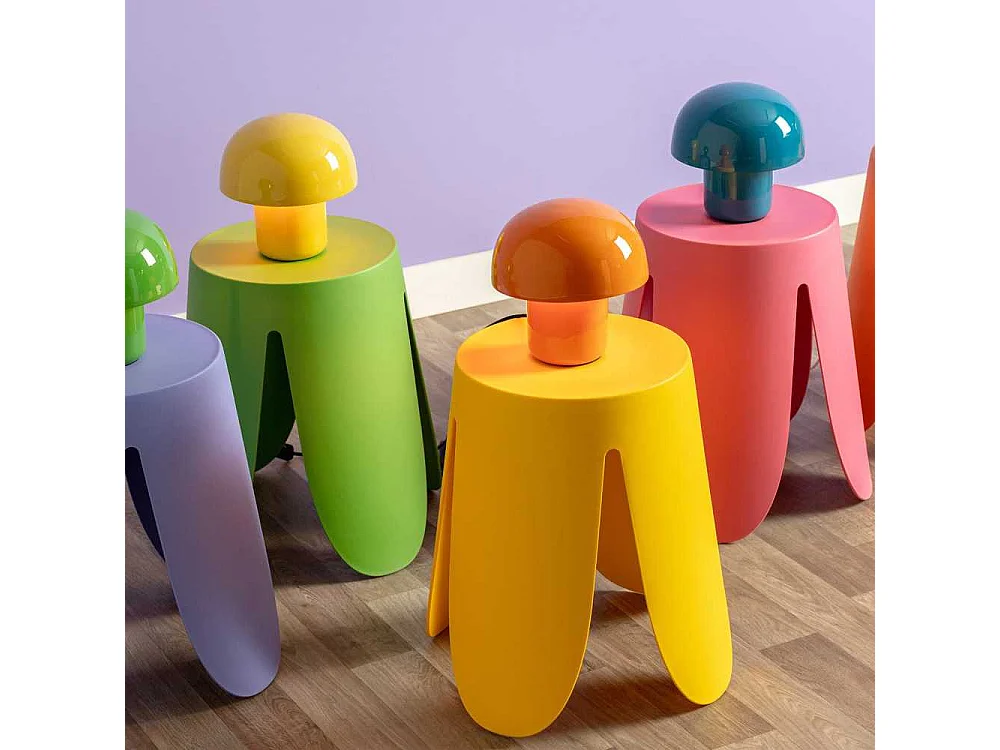 Fat Mushroom Mini - Lampe à poser champignon en métal - Vert