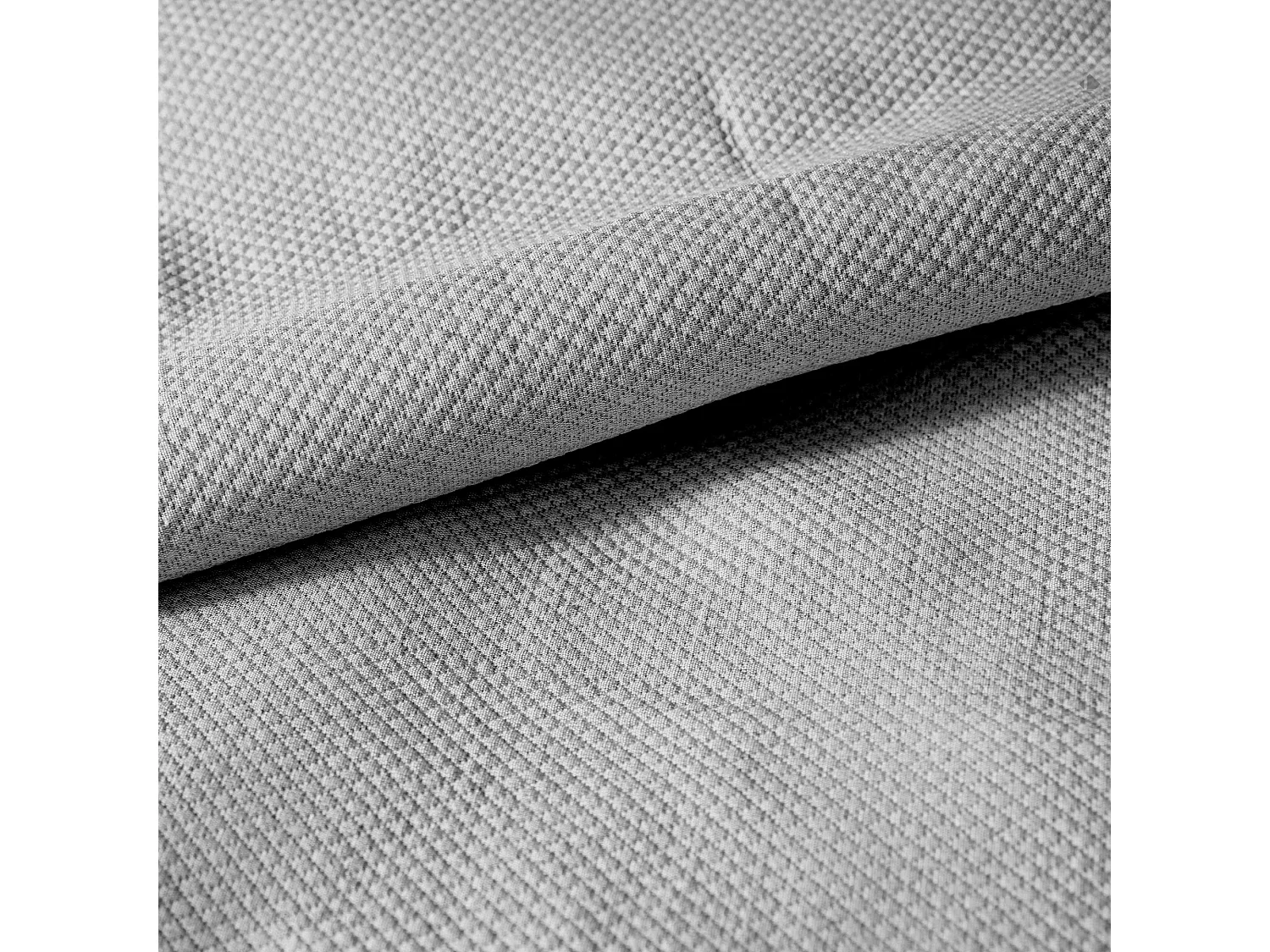 Dessus de lit Jacquard 230x250 cm PERIGORD piqué coton gris perle