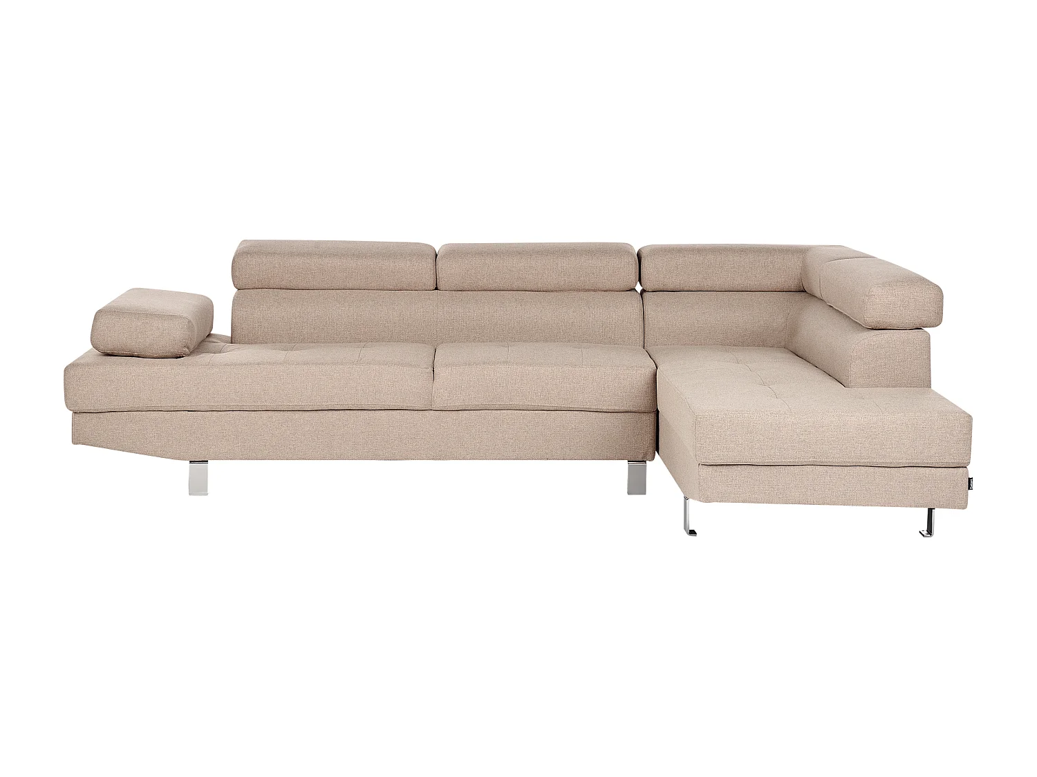 Hoekbank NORREA Stof Beige 5-zitter Linkerzijde