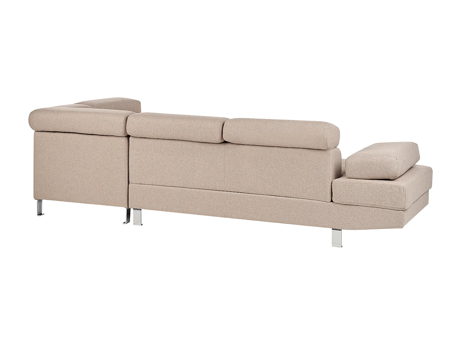 Hoekbank NORREA Stof Beige 5-zitter Linkerzijde