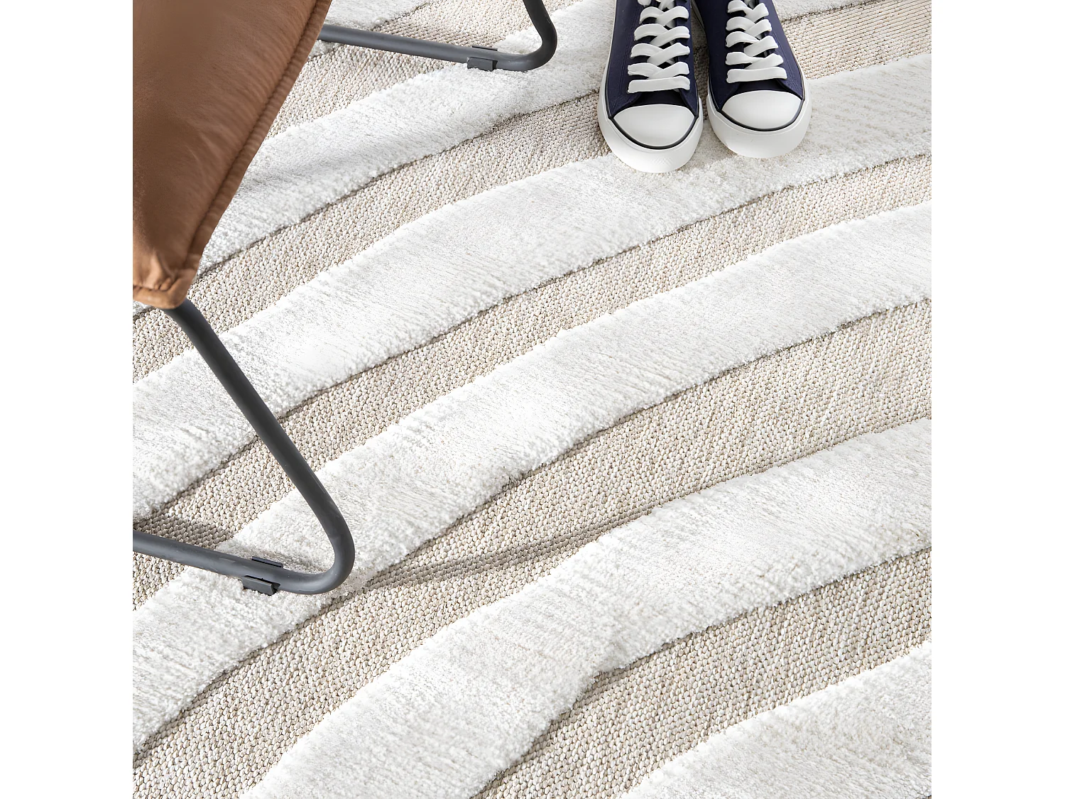 Wadi - Tapis ethnique -  Beige - 160x230cm