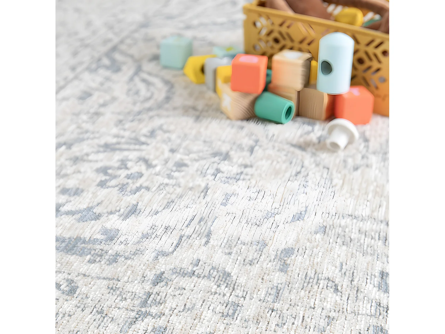 Zagora - Tapis classique -  Bleu et beige - 160x230cm