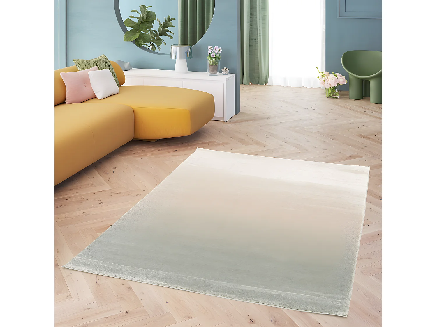 Dye - Tapis contemporain -  Vert - 120x170cm
