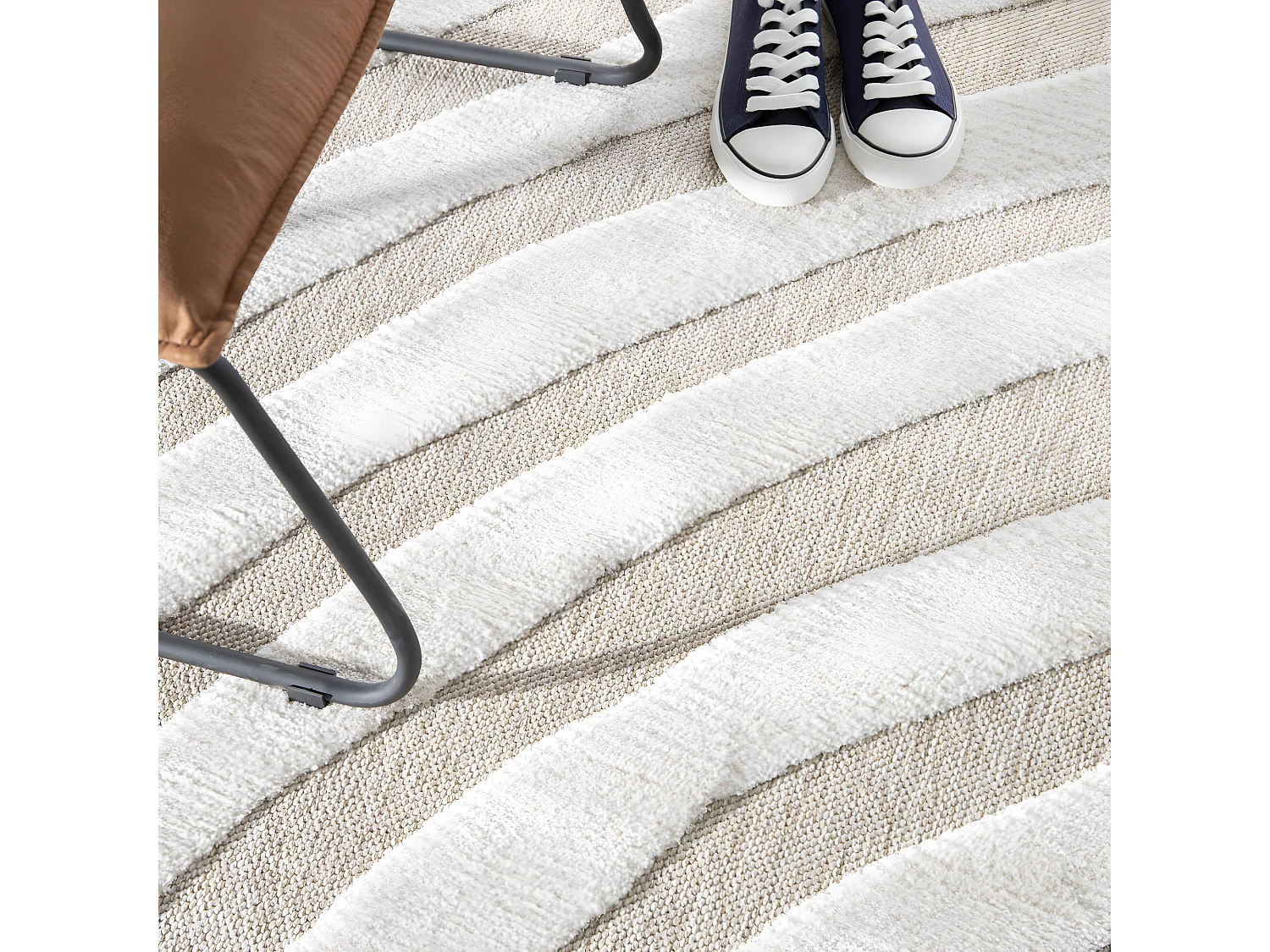 Wadi - Tapis ethnique -  Beige - 120x170cm