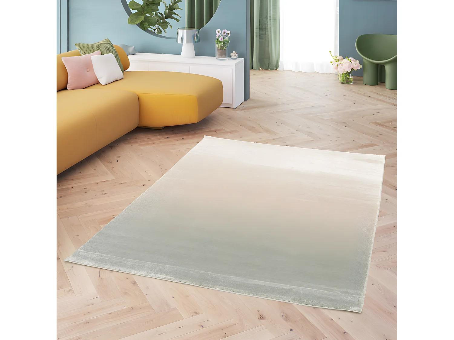 Dye - Tapis contemporain -  Vert - 160x230cm