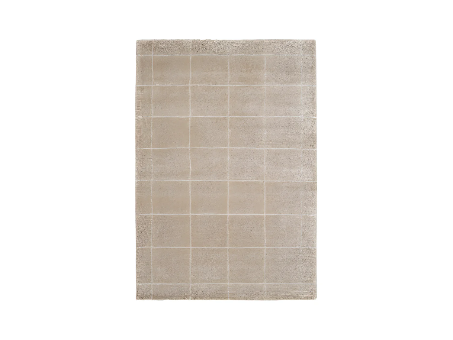 Square - Tapis contemporain -  Beige - 200x290cm