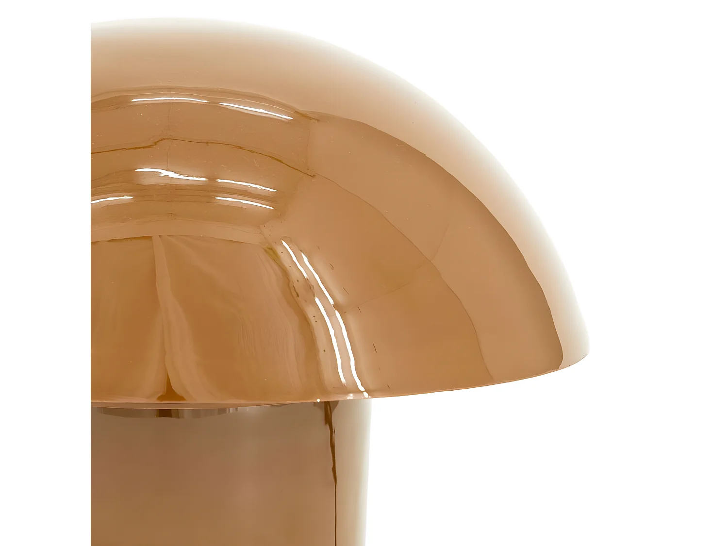 Toad - Lampe à poser champignon en métal - Marron