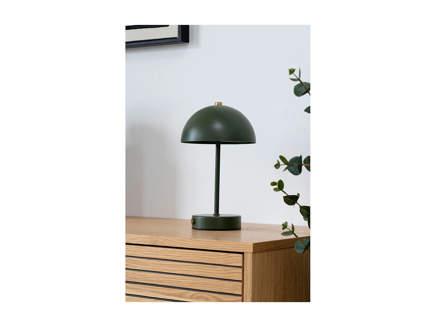 Holt lampe de table LED rechargeable verte.