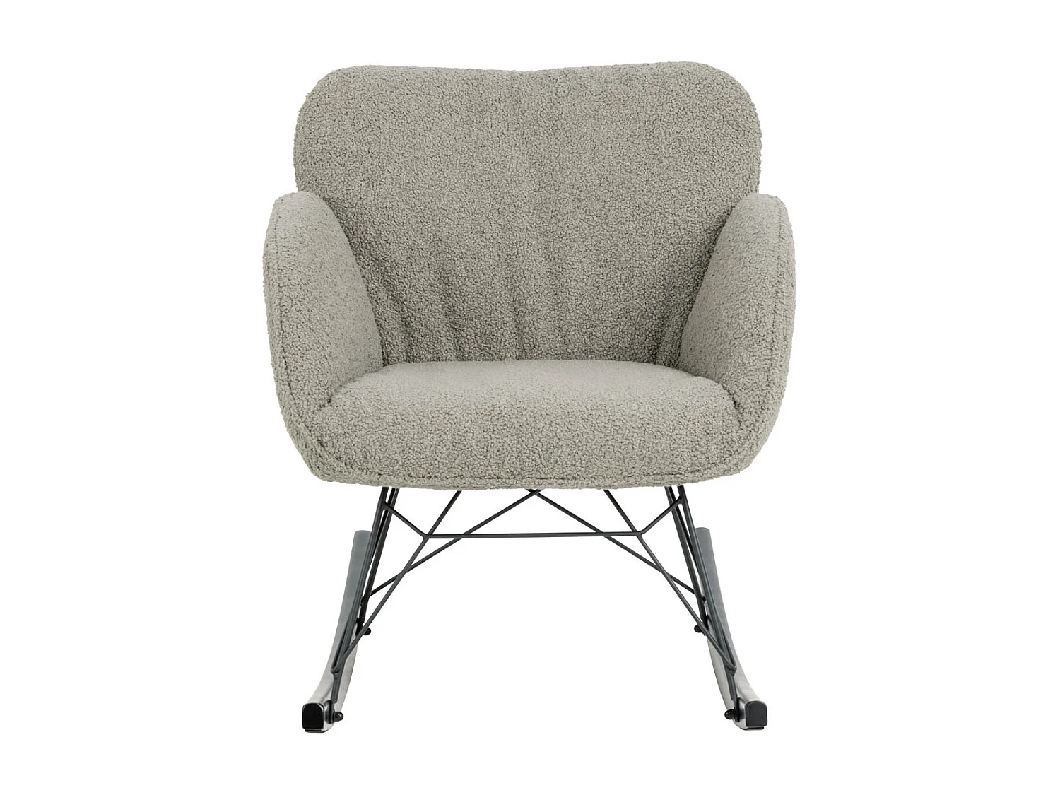 Kelsey fauteuil chaise à bascule marron.