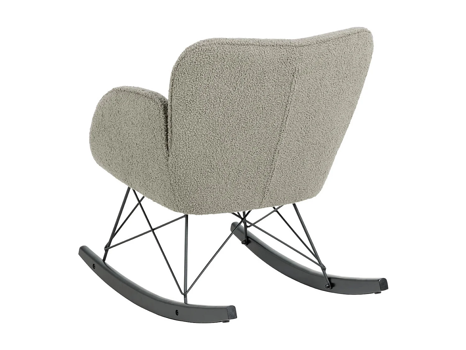 Kelsey fauteuil chaise à bascule marron.