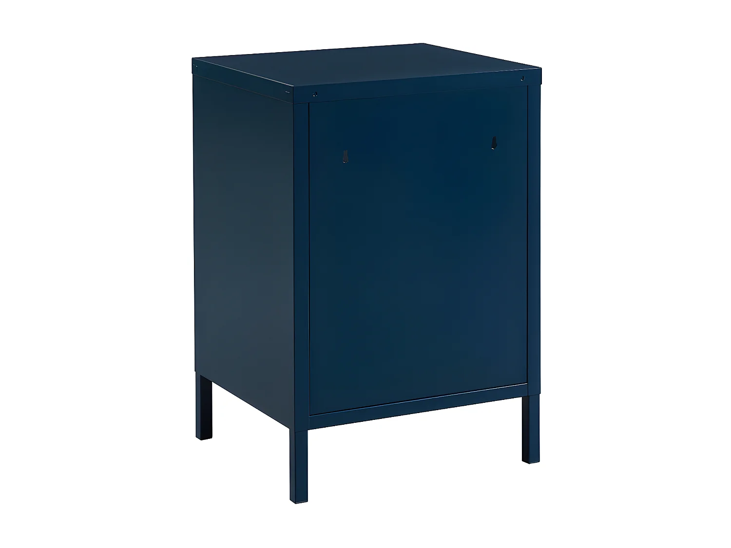 Nino - Table de chevet 1 porte en métal PANTONE - Bleu nuit