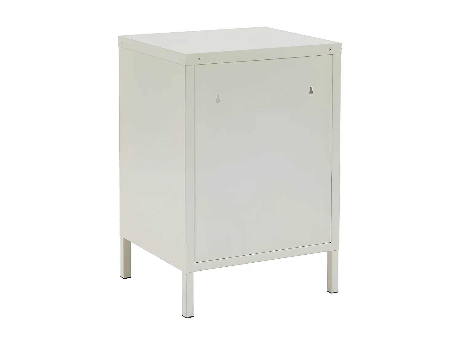 Nino - Table de chevet 1 porte en métal PANTONE - Beige