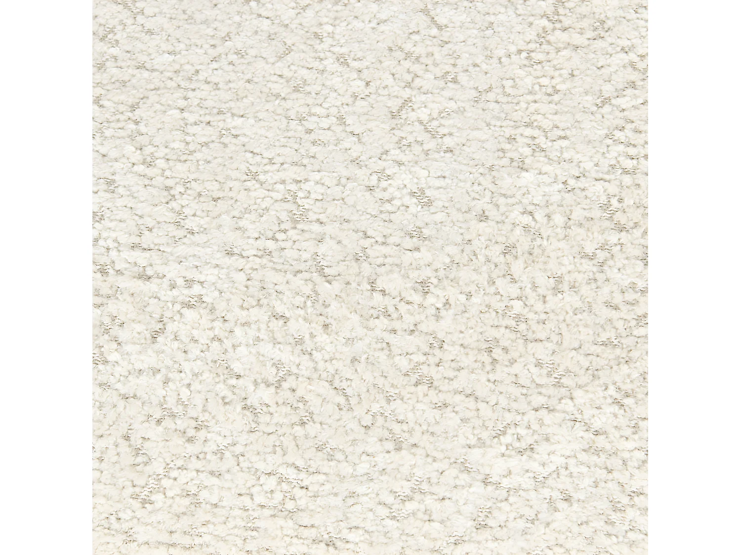 Ester - Lot de 2 chaises en tissu bouclette et métal - Écru chiné