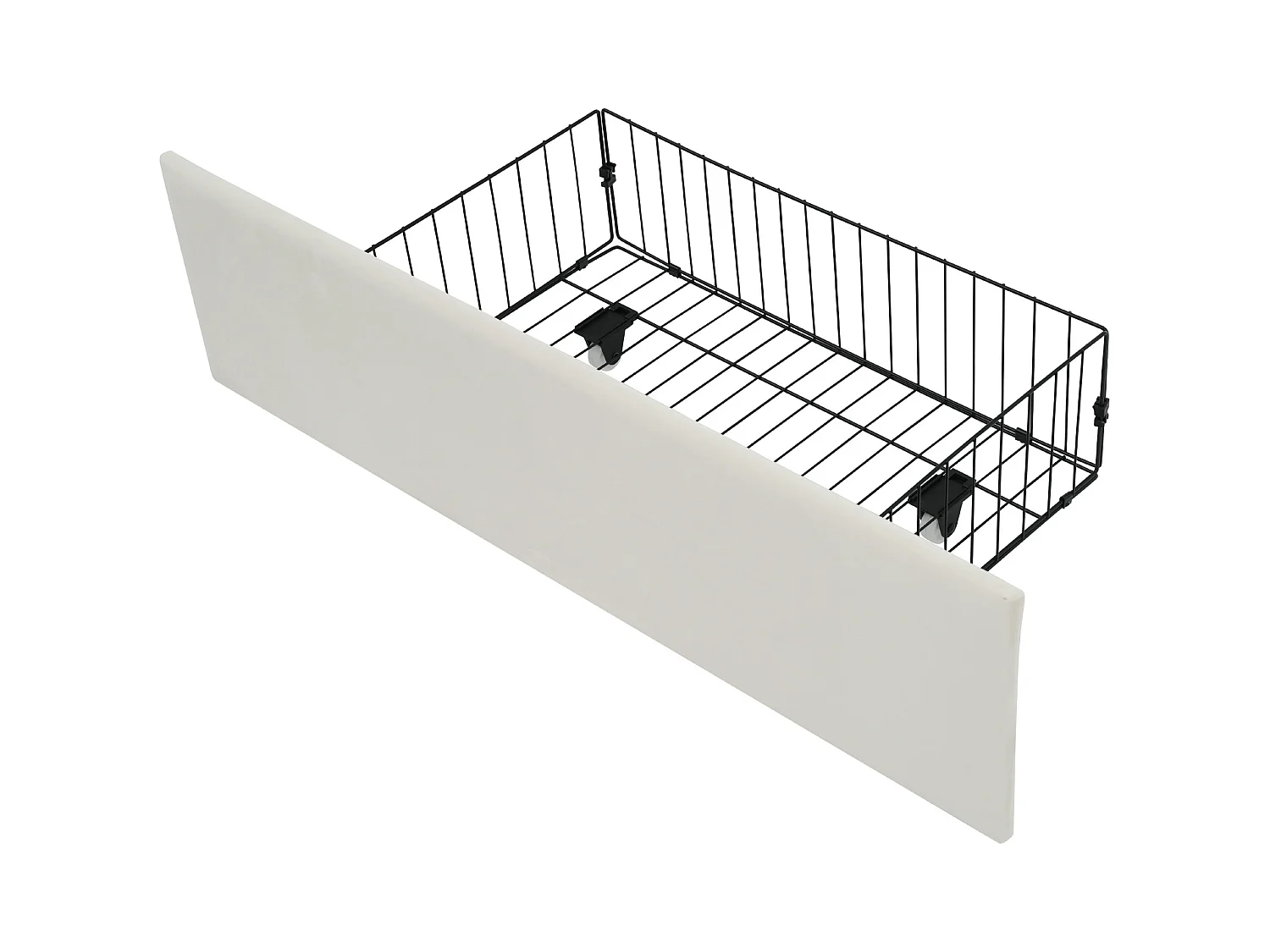 Bed 140x200cm met laden + LED + Oplaadpunten - gestoffeerd in fluweel - met metalen lattenbodem - Beige