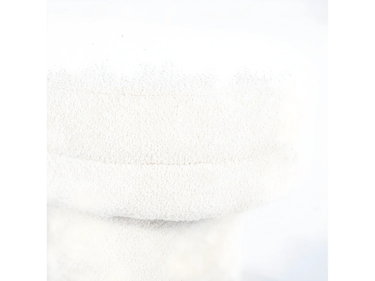 Rama - Banc arrondi en tissu L120cm - Beige